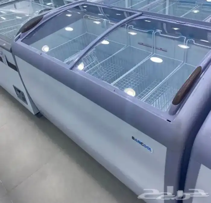 فريزرات (BANCOOL) مقوس سحاب أفقي زجاج أحجام مختلفة 12