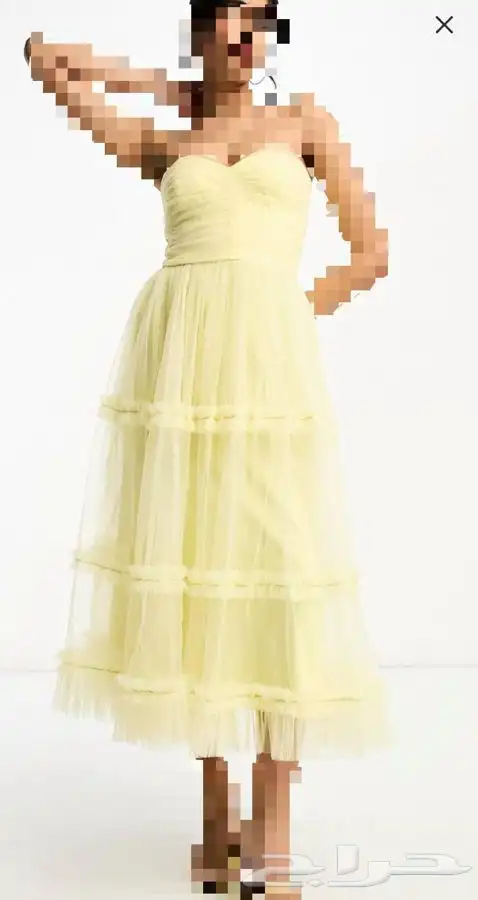 فستان سهرة أصفر 1