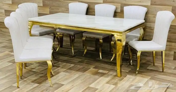 طاولات طعام رخام جديده بلكرتون 5