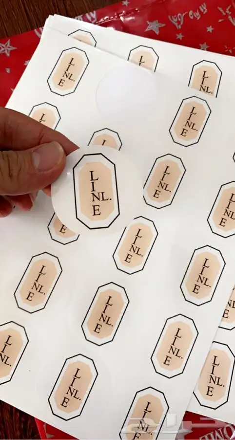 لوقو عبايات لوقو عباية عبايات ليبل قماش تاق بوكسات تغليف 75