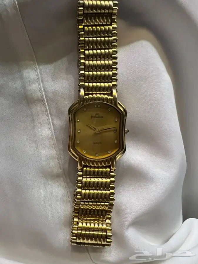 ساعه رومانسون رجالي نسائي مطليه ذهب 22 0