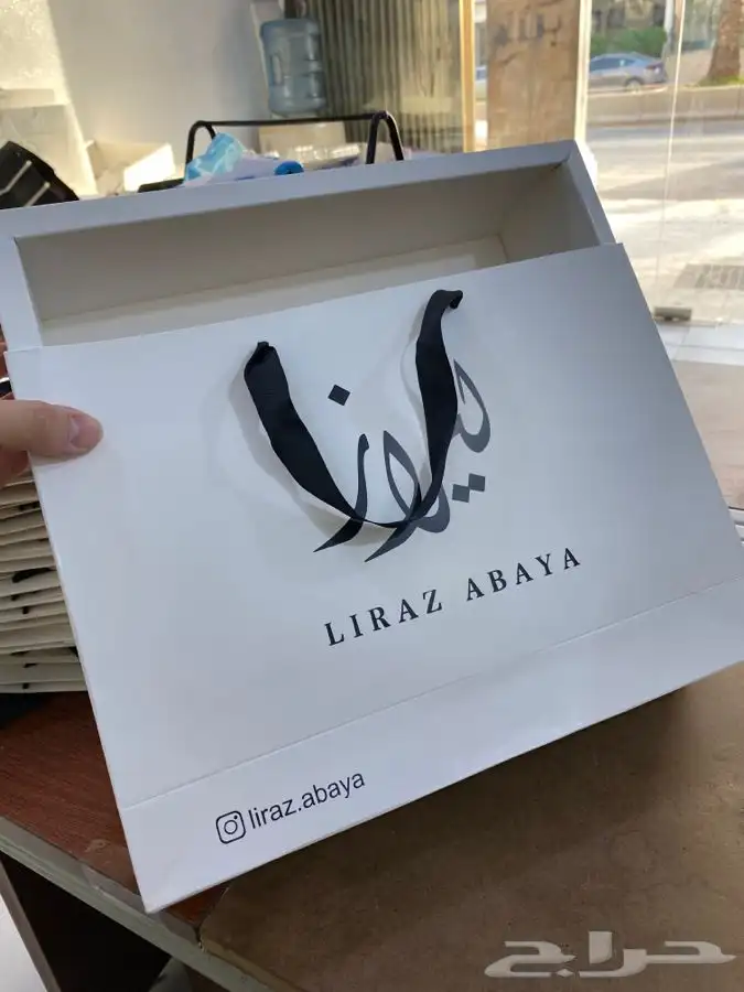 لوقو عبايات لوقو عباية عبايات ليبل قماش تاق بوكسات تغليف 59