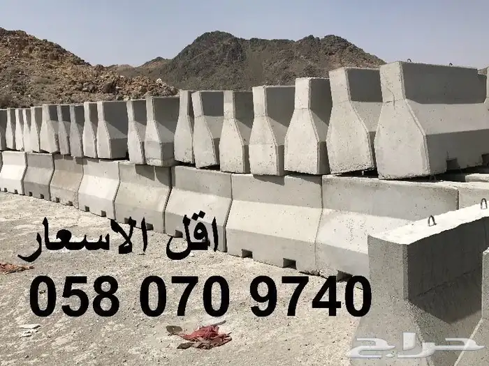 حواجز خرسانية - مصدات خرسانية - كراسي الحدائق 14