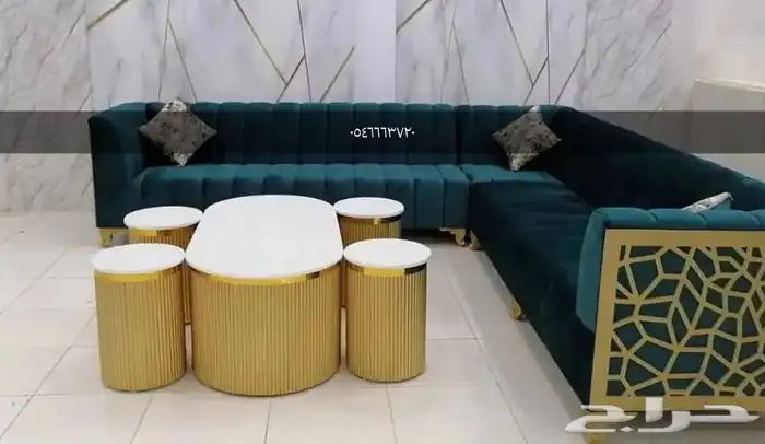 طاولات خشب 5 قطع 2