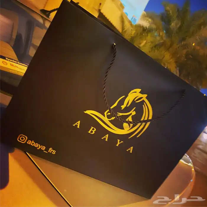 لوقو عبايات لوقو عباية عبايات ليبل قماش تاق بوكسات تغليف 93