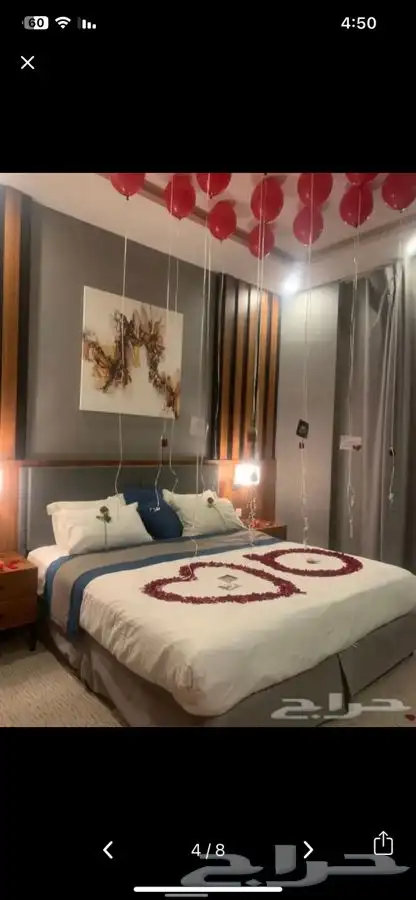 تنسيق ذكرى زواج وتجهيز غرف عرسان 3