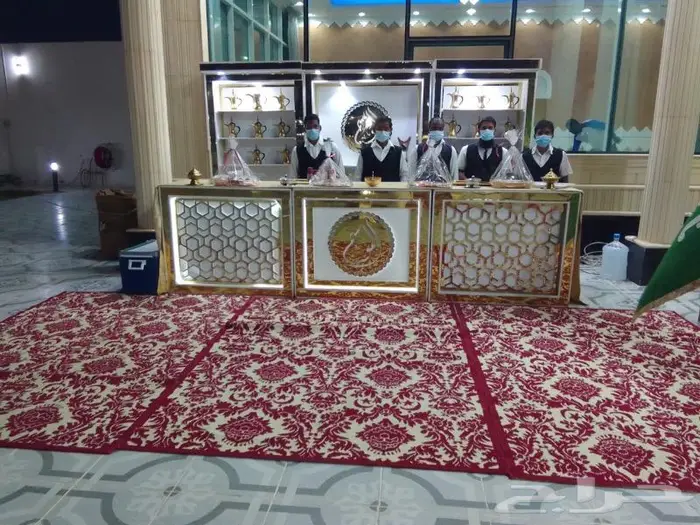 تأجير لوازم الافراح والمناسبات والضيافة وافتتاح المحلات 0
