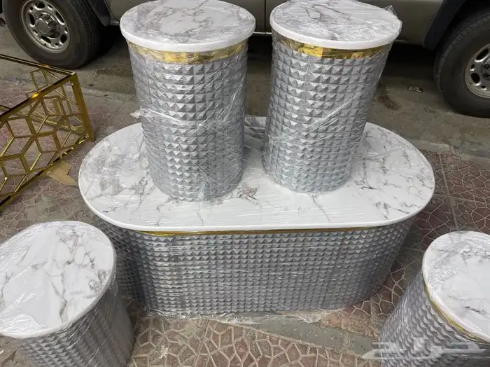 طاولات خشب 5 قطع 7