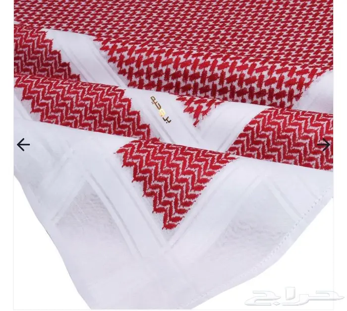 شماغ بروجية خطوط بيضا الغامق 1