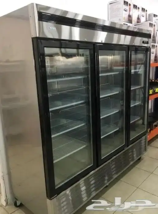 ثلاجات وفريزرات BANCOOL باب زجاج استيل درفة 4