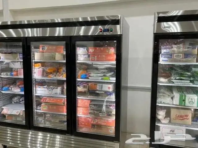 ثلاجات وفريزرات BANCOOL باب زجاج استيل درفة 6