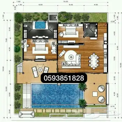 تصميم شاليهات واستراحات كروكي ومخططات اوتوكاد 1