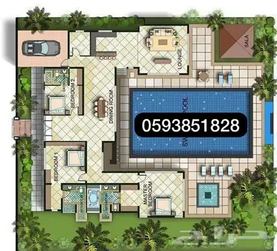 تصميم شاليهات واستراحات كروكي ومخططات اوتوكاد 2