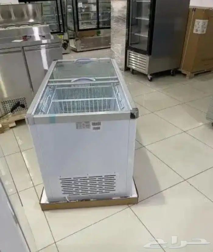 فريزرات BANCOOL مسطح سحاب أفقي زجاج أحجام 21