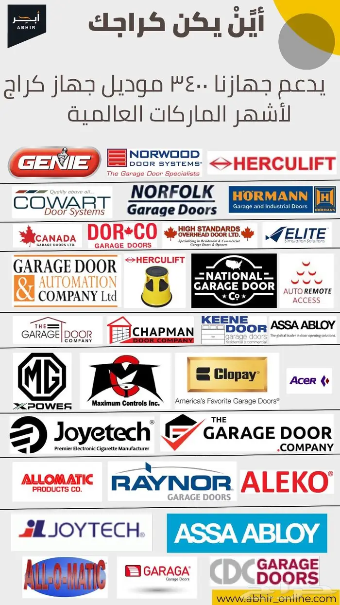 فتح الكراج بالجوال بدون انترنت Smart Garage Door Opener 5