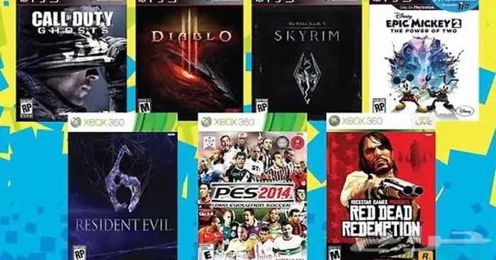 Xbox360 اكس بوكس جديد ومهكر مع ذاكرة 1 تيرا مع باقة العاب 32