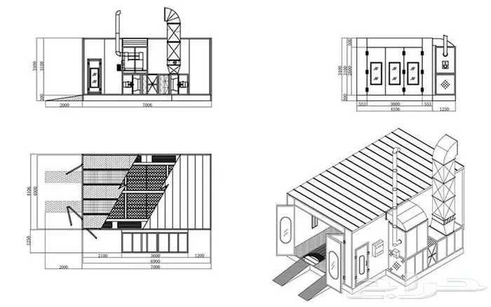 فرن دهان السيارات -فرن بويا حراري للسيارات -أفران دهان 49
