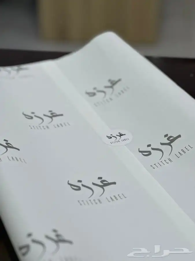 بكسات عبايات_لوقو جلد_ورق تغليف_كرت شكر_ستكر 100 من كل صنف 5