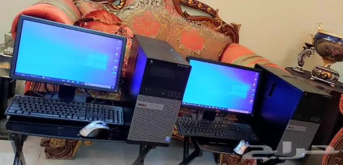 جهازين كمبيوتر مكتبي دلDELL_مستعمل_شبه جديد_مخزن_Core i5 0