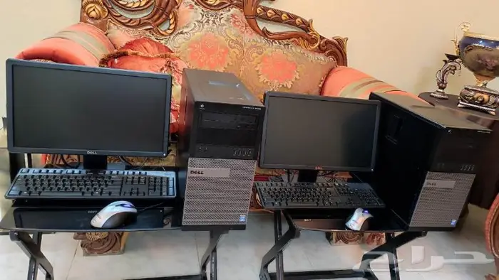 جهازين كمبيوتر مكتبي دلDELL_مستعمل_شبه جديد_مخزن_Core i5 1