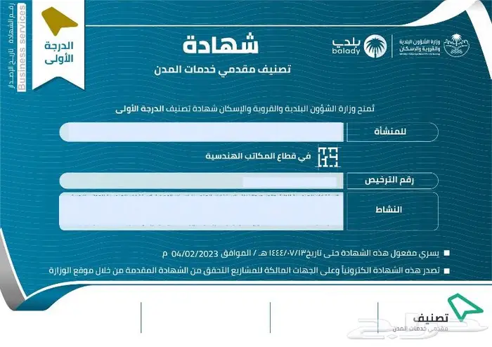 مؤسسة متخصصة بخدمات تصنيف المقاولين 4