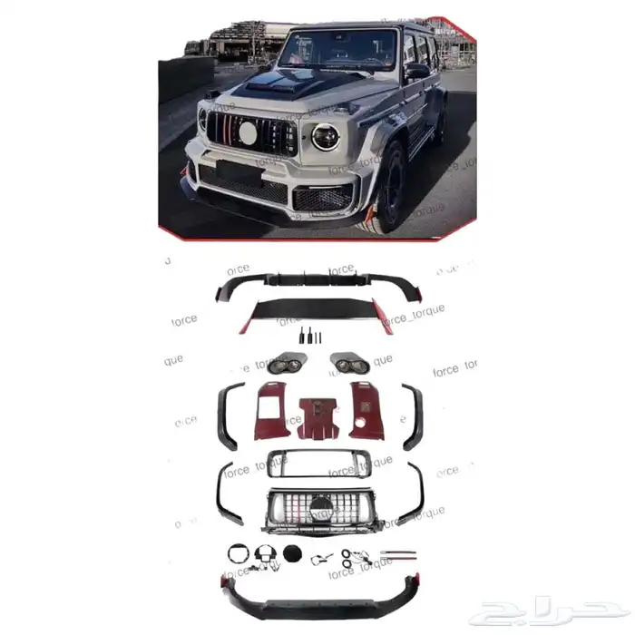 كت تحويل خارجي و داخلي مرسيدس G-class 13-17 الى 23 G900 6