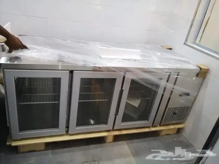 ثلاجات BANCOOL كاونتر قائم استيل باب زجاج 0