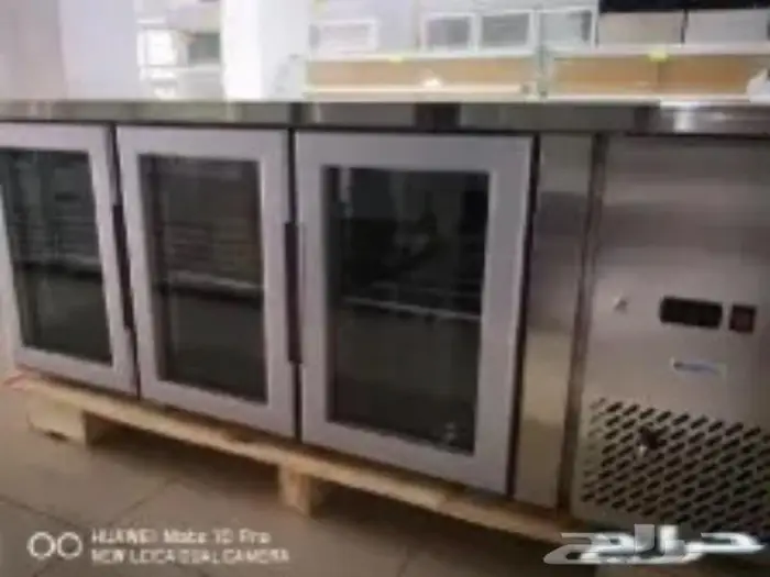 ثلاجات BANCOOL كاونتر قائم استيل باب زجاج 4
