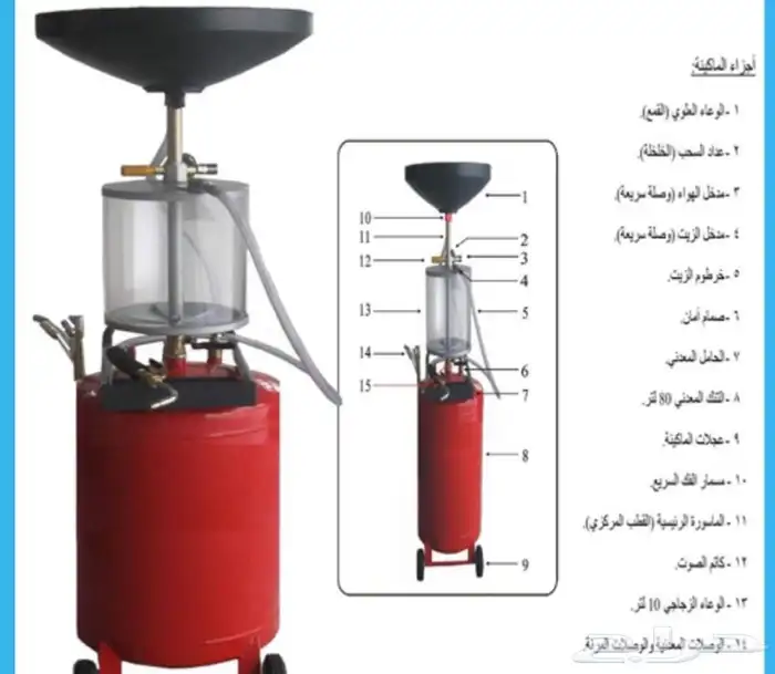 مكينة شفط زيت 2