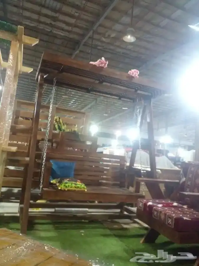 جلسات خارجية خشب وحديد 15