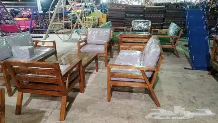 جلسات خارجية خشب وحديد 23