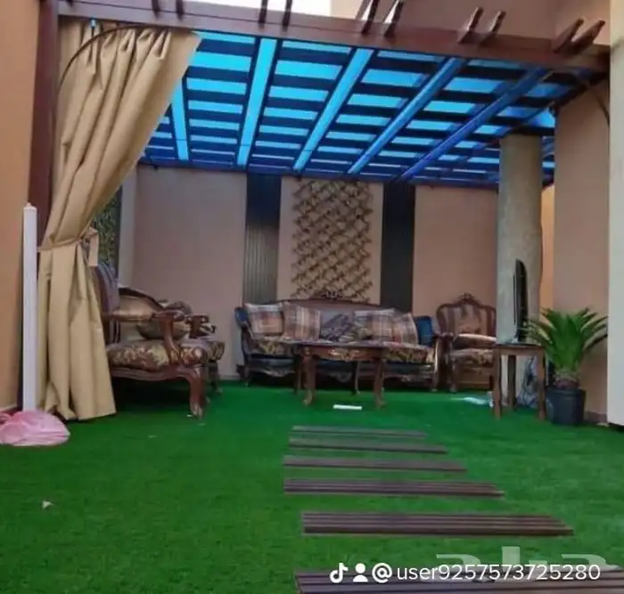 جلسات خارجية خشب وحديد 16