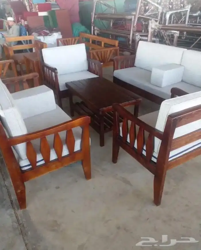 جلسات خارجية خشب وحديد 33