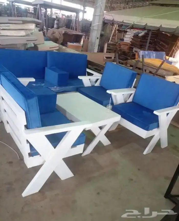 جلسات خارجية خشب وحديد 1
