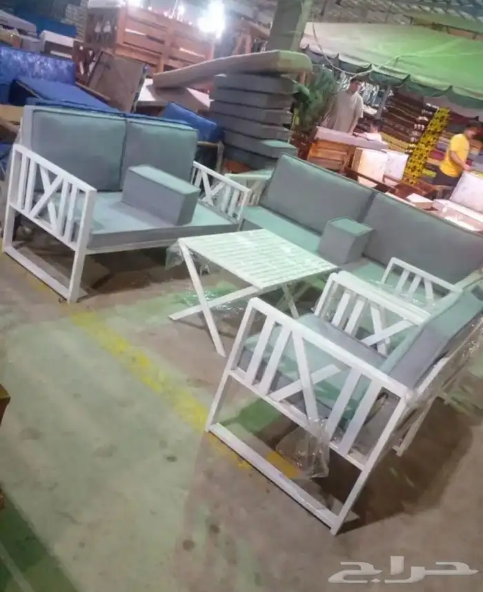 جلسات خارجية خشب وحديد 11