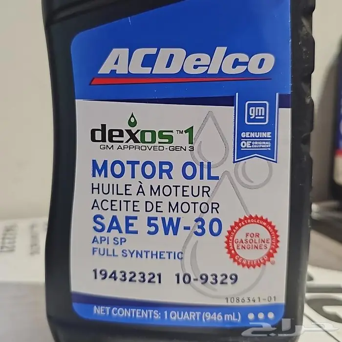 زيت ACDelco الامريكي الأصلي 5W30 تخليقي بالكامل 0