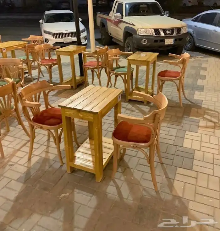 كراسي كوفي والمقاهي خشب زان 22