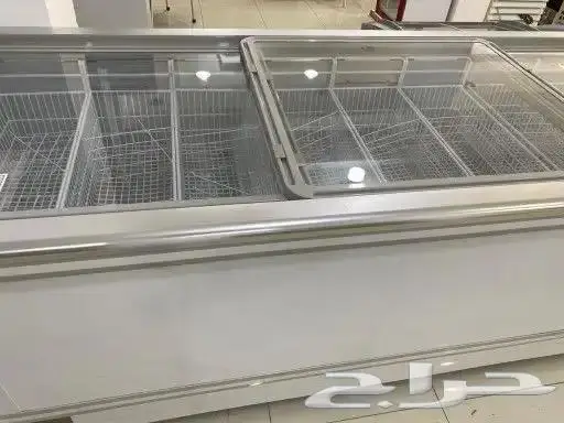 فريزرات تجميد مسطح سحاب أفقي زجاج أحجام مختلف 2