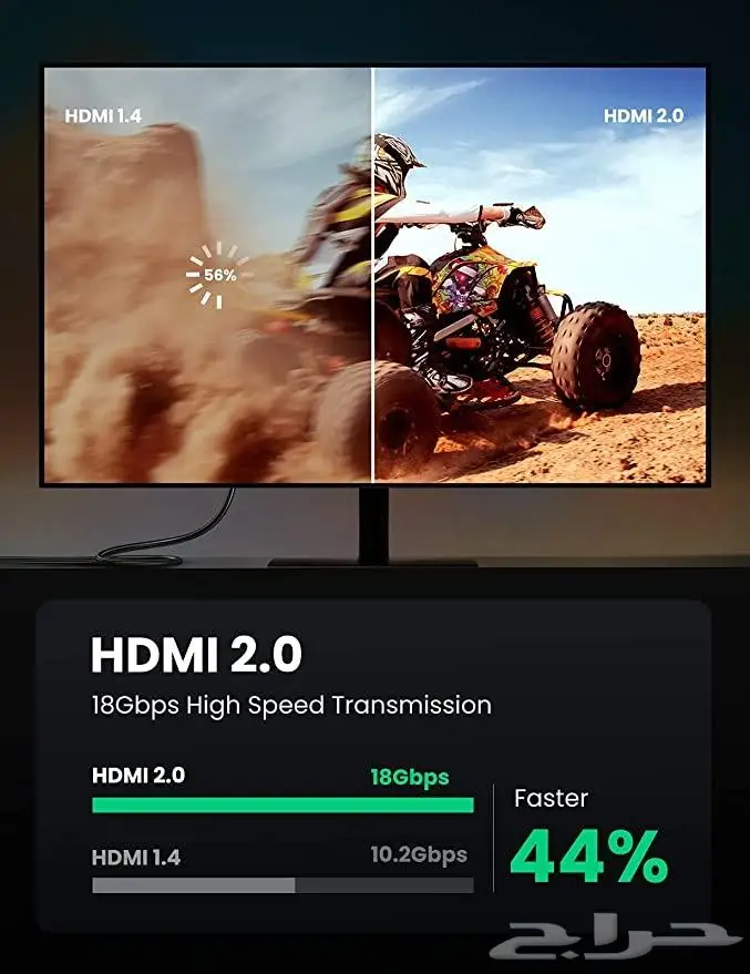 كيبل HDMI 4K طول 3 متر 2