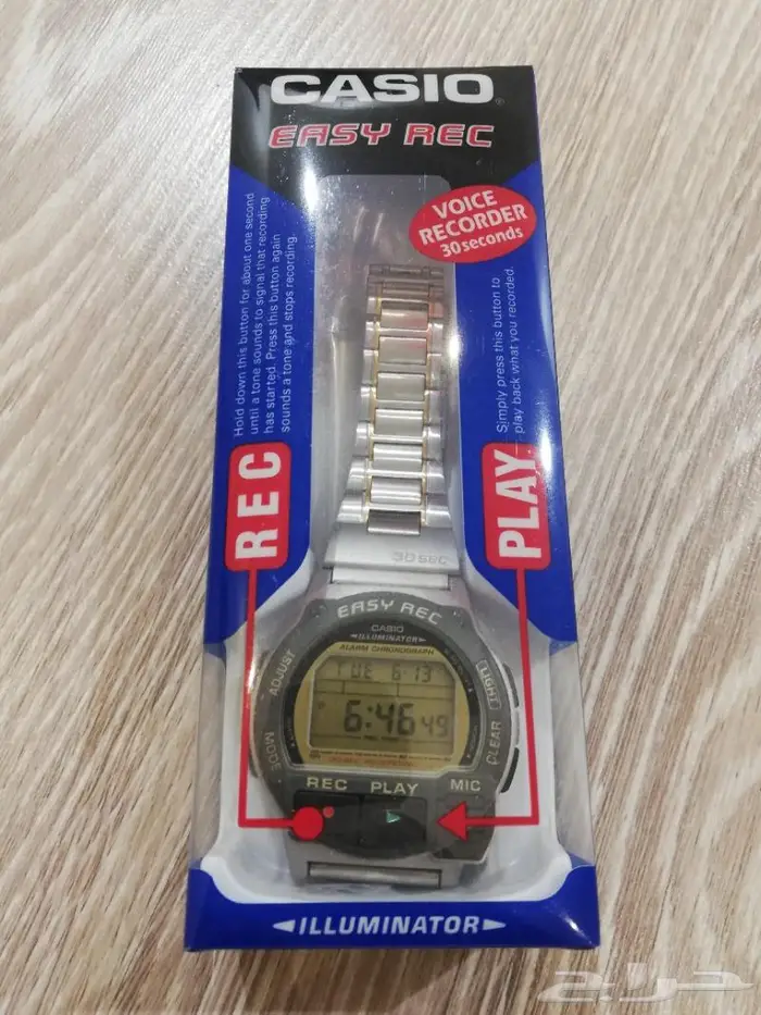 ساعة كاسيو التسجيل الصوتي Recorder جديده 0
