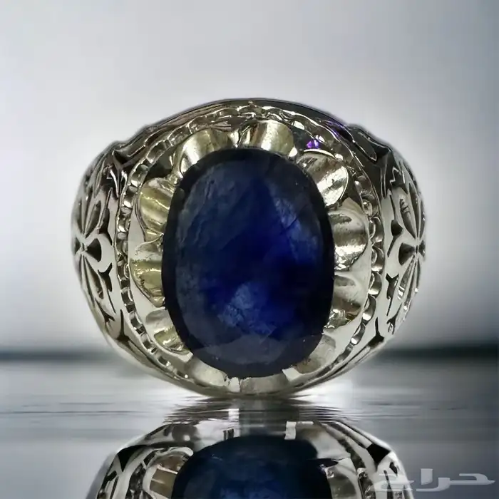 خاتم زفير طبيعي جميل صياغة عارف 0
