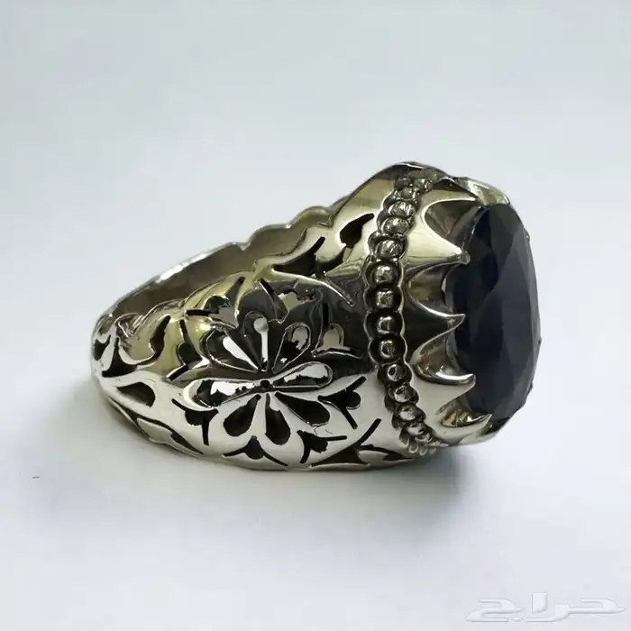 خاتم زفير طبيعي جميل صياغة عارف 2
