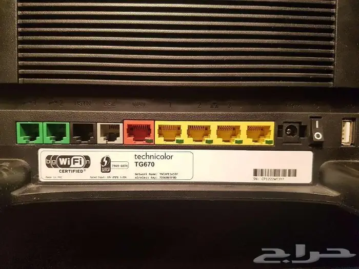 للبيع راوتر تكنيكولور TG670s 4