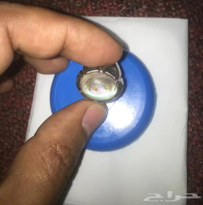 خاتم فضه حجر خارجي 0