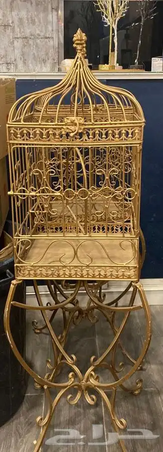 قفص حديد ذهبي 0