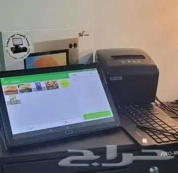 كاشير لمس تابلت مع نظام وطابعة وصندوق فقط بي 1350 2