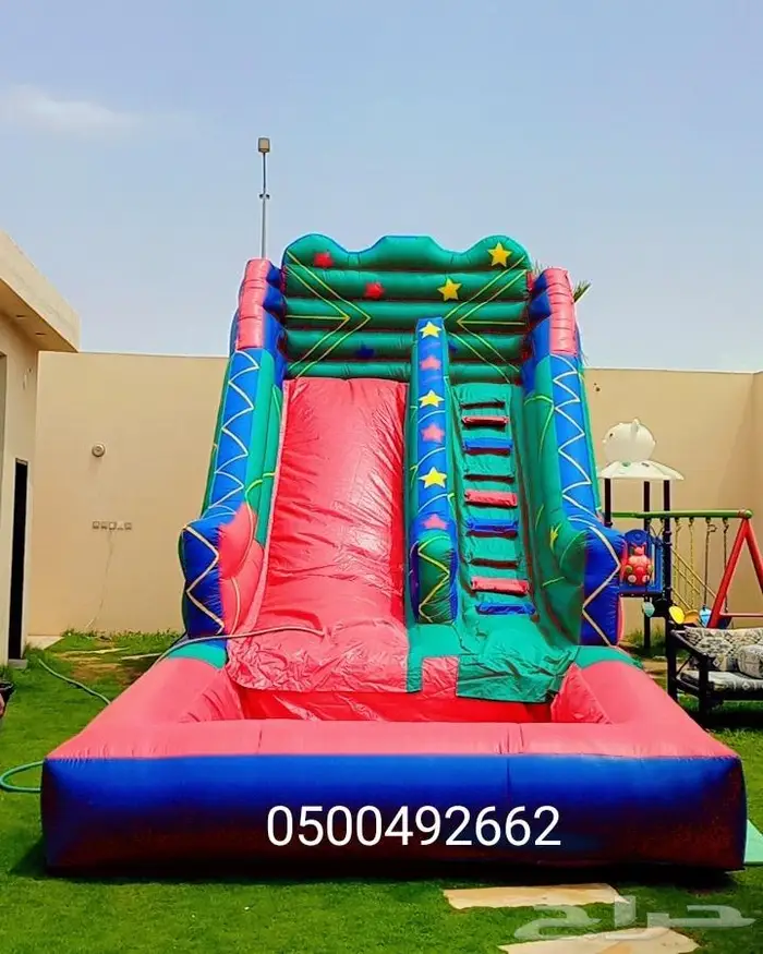 ملعب صابوني نطيطات زحاليق مائيه 8