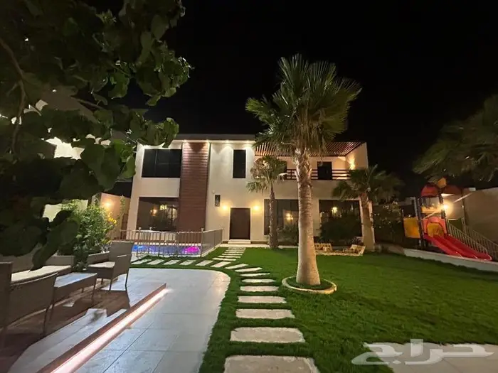 شاليه فندقي ريفاليك VIP للايجار بريدة الرحاب 0