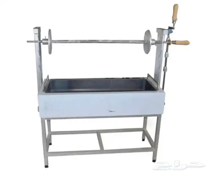 يوجد لدينه  مكينة شورما فحم ستانلس ستيل وشوية دجاج 2