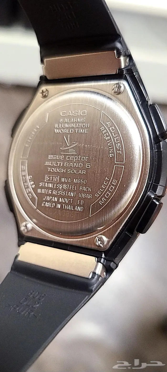 ساعة كاسيو اصدار ياباني Casio watch WVA-M650-7 JDM 4